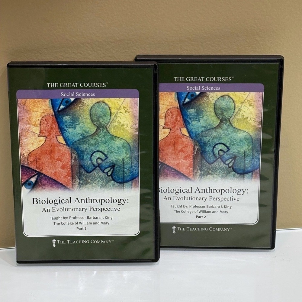 Great Courses Biological Anthropology Evolution Barbara J King DVD Set Parts 1-2